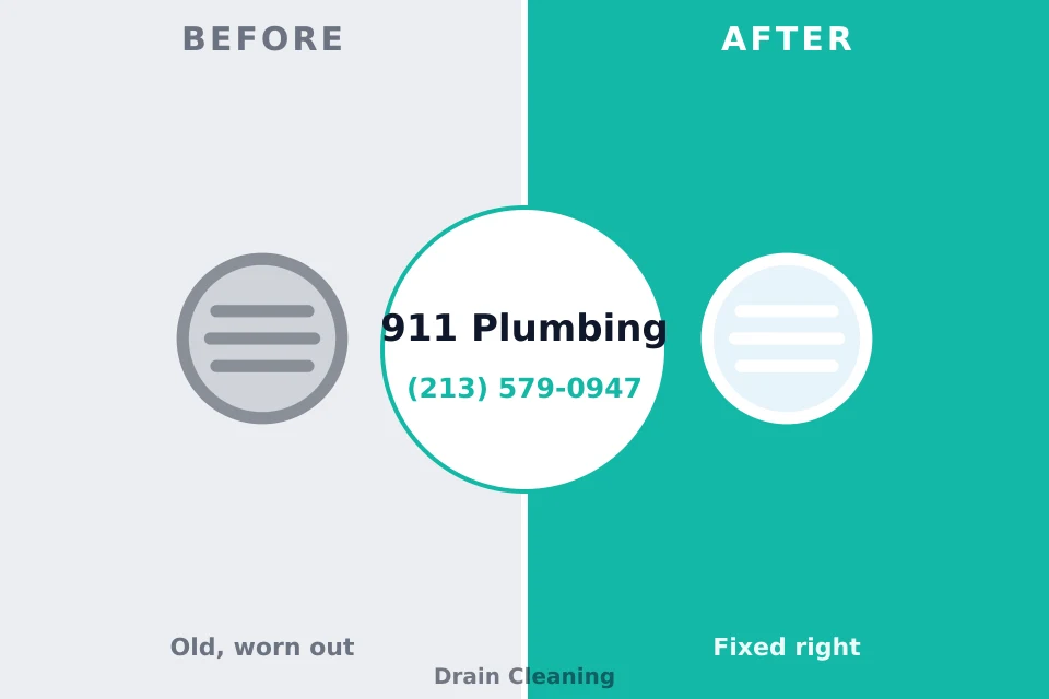 Before and after: plumbing repair Braddock Heights, MD